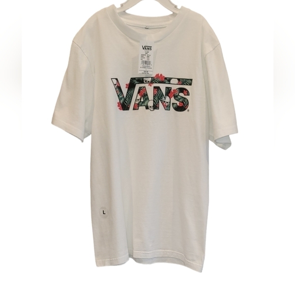 Unisex Vans Skull Short Sleeve Cotton  Tee Shirt - Picture 3 of 6